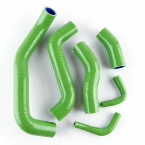 Green Radiator Silicone Coolant Hose Pipe Kit Fit Kawasaki ZRX1200R 2001-2008 07 - Picture 1 of 12