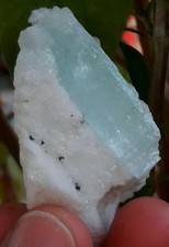 132 Cts Beautiful Sky blue Color Transparent Aqumarine Crystal  from  skar