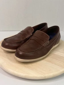 COLE HAAN Hyannis SZ 11 M, Men's Brown Leather Penny Loafer Shoes #C26467 - Picture 1 of 21