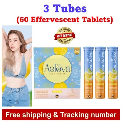 AELOVA Effervescent Tablet Weight Loss Dietary Supplement (3 Tubes 60 Tablets) - Image 1 of 4