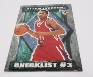 Allen Iverson All-Rookie Team Checklist 1997 Philadelphia 76er's Basketball Card - Picture 1 of 5
