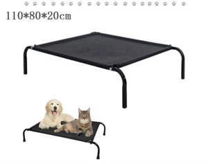 110*80*20cm Elevated L Dog Pet Bed Portable Waterproof Outdoor Raised Camping UK - Picture 1 of 15