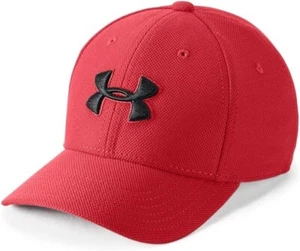 Under Armour M1119 Big Boys Red Blitzing 3.0 Stretch Logo Cap XS/S - Picture 1 of 5