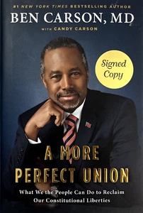 A More Perfect Union by Ben Carson, MD SIGNED 2015 Sentinel 1st Edition HC DJ - Picture 1 of 18