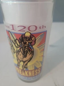 1995  PREAKNESS   #120TH  RUNNING  COLLECTIBLE  GLASS   227/1000  SIGNED PAT DAY - Picture 1 of 4