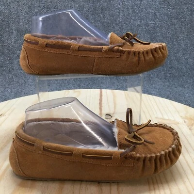 Zapatillas Minnetonka Mujer 7 Cally Mocasín Planas Piel Sintética Forradas 4036 Marrón Foto 1 de 4