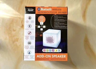 Alpine Corporation Add-On LED Bluetooth Speaker Portable Wireless Multi-Color - Image 1 of 4