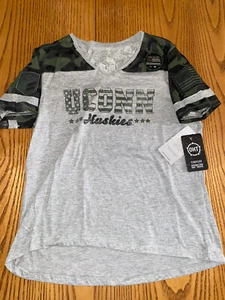 COLOSSEUM WOMENS OHT SUPPORT THE TROOPS MILITARY V-NECK T SHIRT SIZE SMALL NWT - Picture 1 of 6