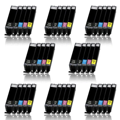 MARKENLOS 40 XL Farb-Patronen Set für CANON Pixma IP7250 MG5450 MG5550 MG6450 MX725 MX925