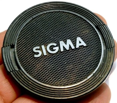  Sigma 55mm Front Lens Cap Made in Japan   snap on type black - Image 1 of 4