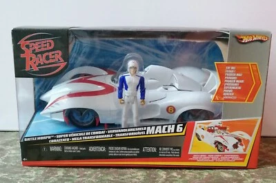 MATTEL HOT WHEELS SPEED RACER BATTLE MORPH MACH 6 MIB - Immagine 1 di 2