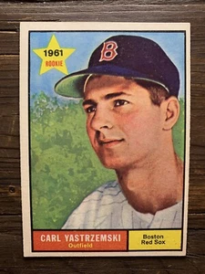 1961 Topps #287 Carl Yastrzemski Near NR Mint NM Boston Red Sox Baseball Card - Picture 1 of 24