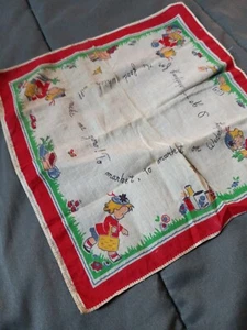 Wednesday Going To The Market Little Girl Handkerchiefs - Picture 1 of 5