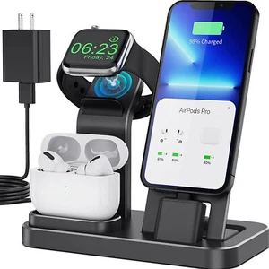 Tadalol Charging Station for Multiple Devices Apple, 3 in 1 Portable - Picture 1 of 8