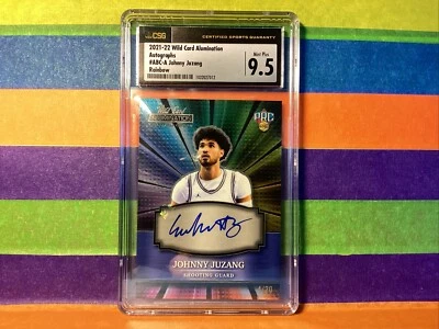 2021-22 Wild Card Alumination Johnny Juzang ABC-A Auto /20 Wizards Gem Mint 10 - Image 1 of 2