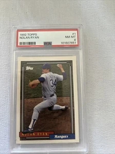 1992 Topps Nolan Ryan #1 PSA 8 NM-MT GREATEST PITCHER EVER - Picture 1 of 2