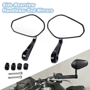 Side Rearview Handlebar End Mirrors For Honda CB125R CB250R CB300F CB300R CB500F - Picture 1 of 24