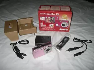 Rollei Compactline 200 Pink, 12 MPIX Digitalkamera, 4GB SDHC, 2 Jahre Garantie - Bild 1 von 1