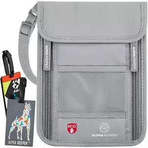 Travel Neck Wallet with RFID Blocking passport holderl for Men / Women - Supe... - Picture 1 of 7