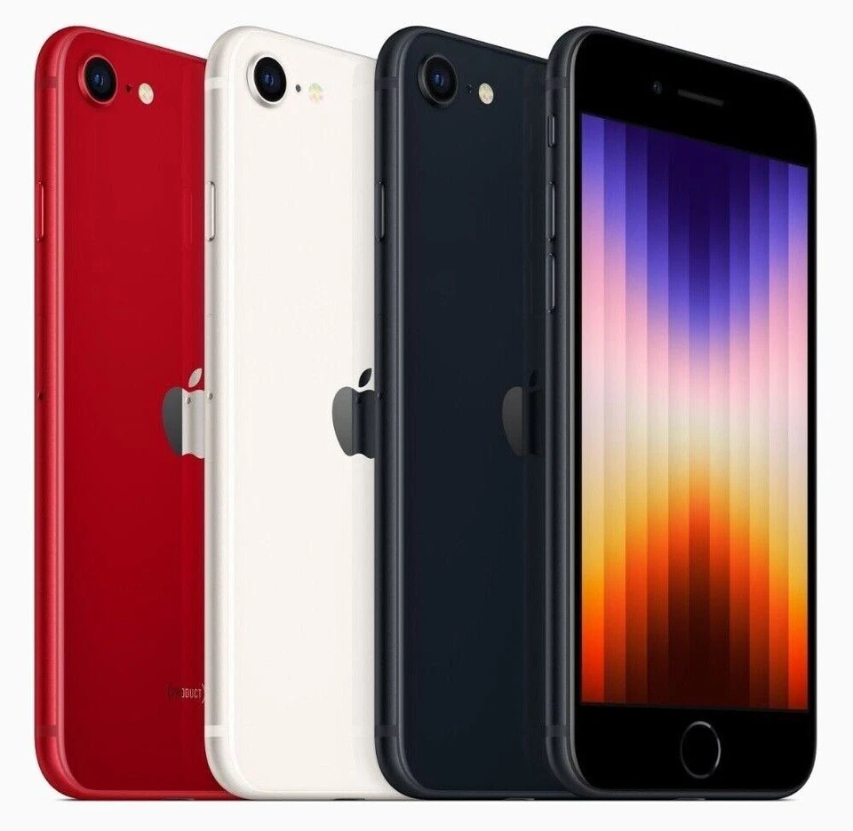 New Apple Iphone SE 3rd Gen 5G 256GB 128GB Factory Unlocked GSM CDMA Smartphones - Image 1 of 4