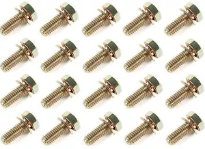 Genuine BMW Hex Bolt With Washer 6 x 16mm; SET OF 20 - 07119915021 - Picture 1 of 1