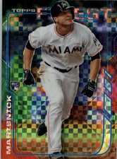 2014 Finest X-Fractors Miami Marlins Baseball Card #94 Jake Marisnick