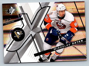 2008-09 MIROSLAV SATAN PITTSBURGH PENGUINS #21 UPPER DECK SPx HOCKEY CARD UD 81