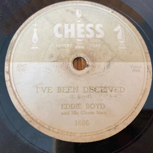 I'M A PRISONER EDDIE BOYD 78 RPM 10" RECORD I'VE BEEN DECEIVED CHESS 1606 BLUES - Picture 1 of 4