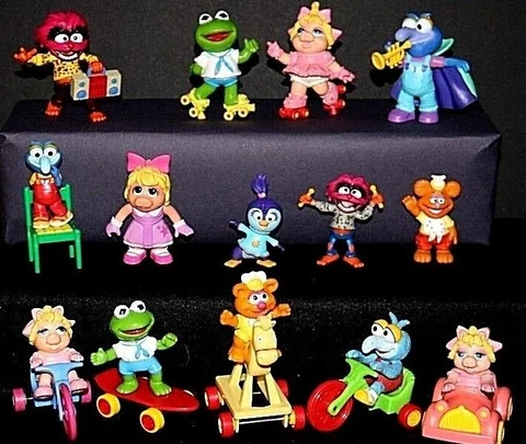 VTG&NEW Muppet Babies 15+ Figures: Kermit, Fozzie, Gonzo, Animal & more - Rare Cover
