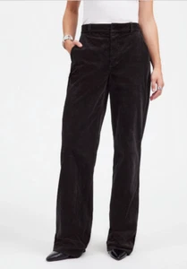 Alexa Chung for Madewell Corduroy Trousers $158 Black Size 6 NT146 - Picture 1 of 10