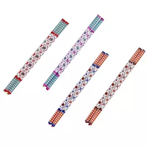 Dandiya Stöcke Set Holz Sankheda Paar Navratri Dandiya Raas Garba mehrfarbig - Bild 1 von 17