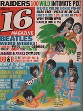 16 Magazine August 1966 The Beatles Sonny & Cher Chris Jones 100219AME