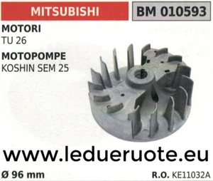 KE11032A VOLANO magnete VENTOLA MOTORE MITSUBISHI TU 26 Ø 96mm - Picture 1 of 1