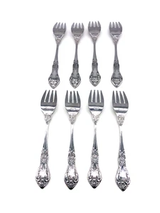 Vintage Oneida Northland BATON ROUGE Stainless Japan Flatware Salad Forks 8 - Picture 1 of 11