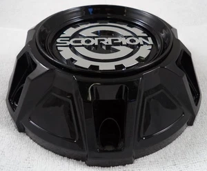 Scorpion Wheels Gloss Black Custom Wheel Center Cap Caps # 296-CAP / HAMMER - Bild 1 von 4
