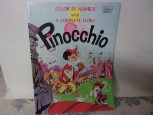 Vtg. "Color by Number: A Complete Story Pinocchio Coloring Book" NOS - Bild 1 von 5