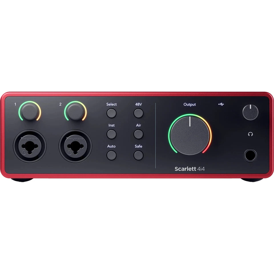 Focusrite Scarlett 4i4 4th Gen USB Audio Interface AMS‑SCARLETT‑4I4‑4G