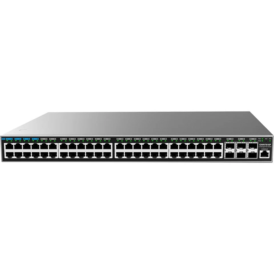 Grandstream GWN7816 48 Gigabit Ports, 6 x 10Gbps SFP+ Ports, Hot-Swap-Netzteil,  - Image 1 of 1