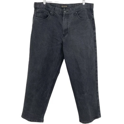 Мужские эластичные джинсы из черной джинсовой ткани AXIST 40x26,5 свободного покроя прямые штанины с высоким подъемом - Изображение 1 из 4