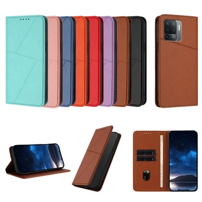 For Oppo F21 Pro F21s Pro F25 Pro F27 F29 F17 19 Magnetic Flip Wallet Case Cover - Image 1 of 4