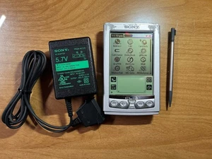 Sony CLIÉ PEG-S360 PDA Palm OS Organizer with Stylus and AC Adapter Works Well - Picture 1 of 7