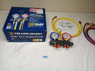 Yellow Jacket 49967 Titan™ Manifold, Gauges, w/ Hoses, R22 / 404A / 410A - Image 1 of 4