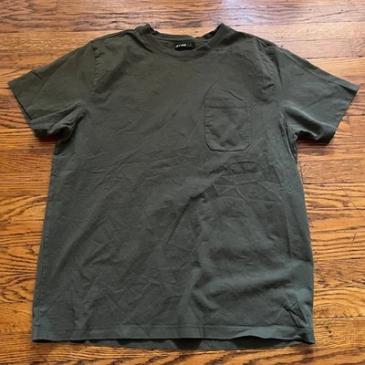 Camiseta Line Of Trade Para Hombre Talla Grande Verde Manga Corta Bolsillo Camiseta Cuello Redondo Foto 1 de 4