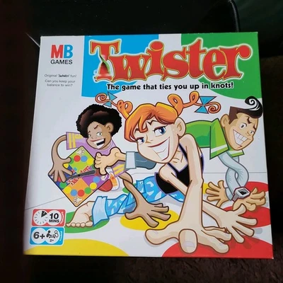 Twister MB Games 1999 Release - Hasbro Vintage Family Game - Image 1 of 3