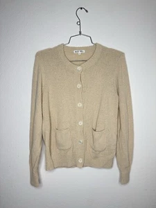 Alex Mill Cotton Blend Cardigan Sweater Women’s Size Small Cream Sand - Picture 1 of 7