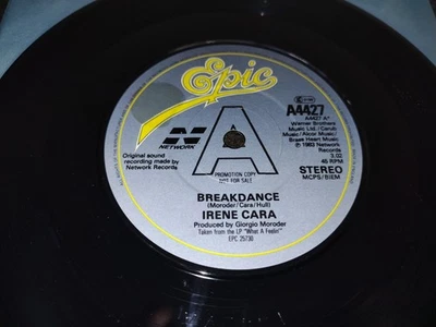 IRENE CARA - RARE - PROMO COPY - BREAKDANCE - UK - EPIC - A4427 - SYNTH POP 1984 - Image 1 of 2