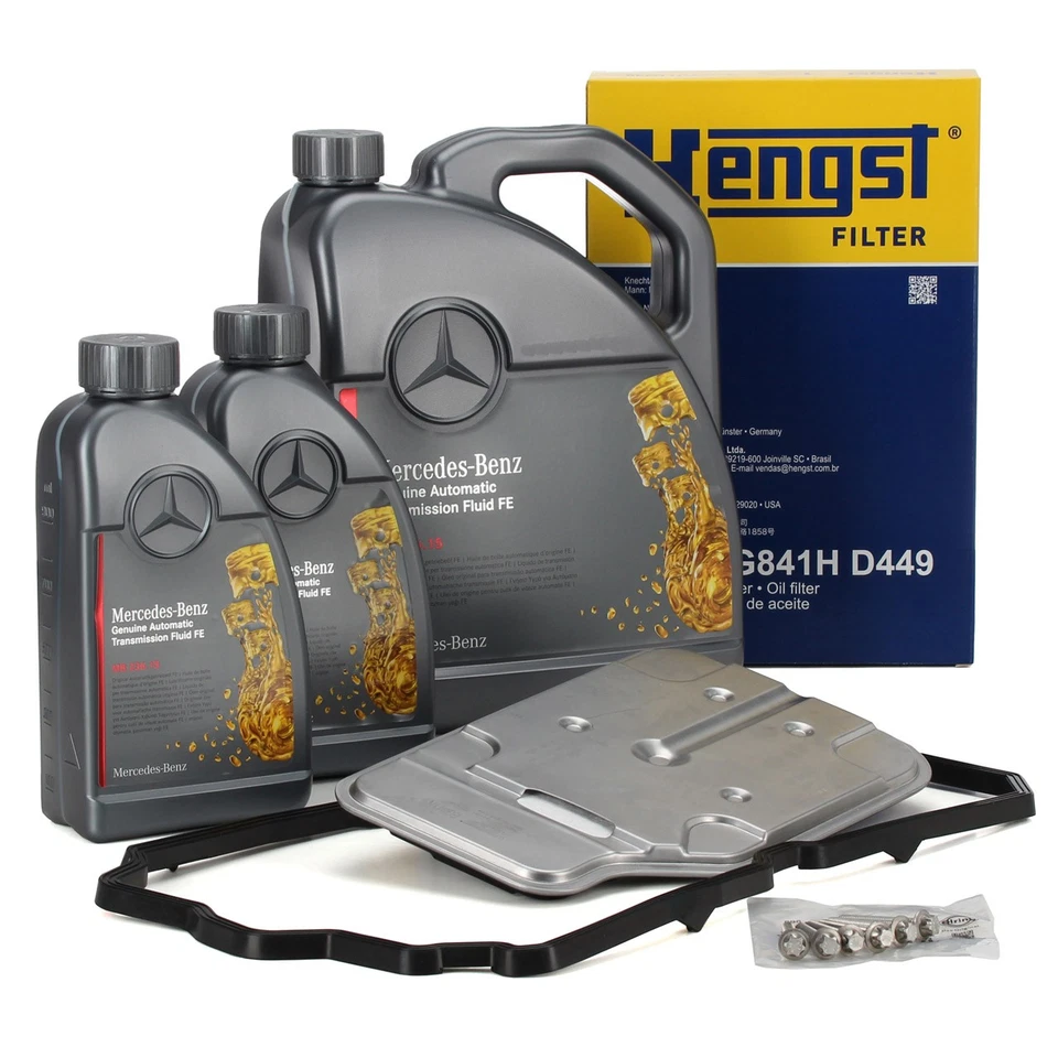 HENGST Getriebefilter Satz + 7L ORIGINAL Getriebeöl für MERCEDES 7-Gang 722.9 - Bild 1 von 4