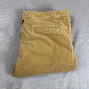 Prana Corduroy Drawstring Waist Cargo Pants Womens XL Tan Casual Wide Leg - Picture 1 of 9