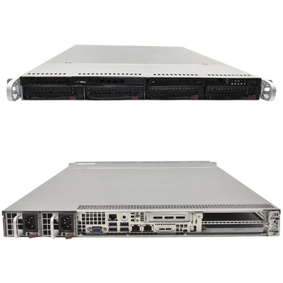 Supermicro CSE-815 1U Rack Server X10DDW-i 2x E5-2630 V4 2,2 GHZ 32GB PC4 4x LFF - Bild 1 von 3