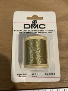 DMC Metallic Embroidery Thread 43.7yd Light Gold 282-Z - Picture 1 of 3